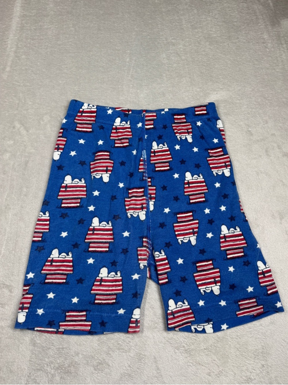 Hanna Andersson X Peanuts Snoopy Fourth of July Americana Sleep PJ Shorts 10